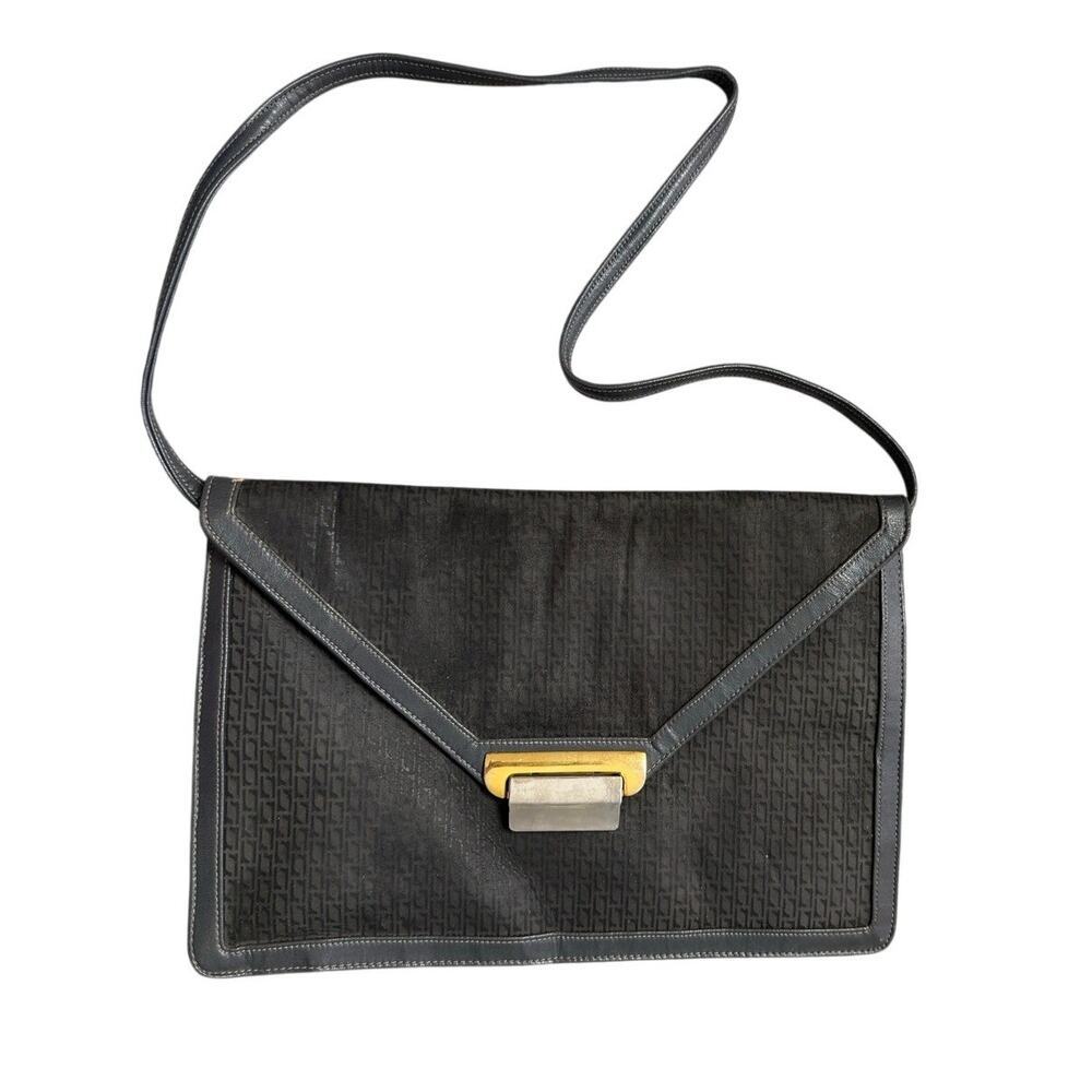 Vintage Meyers USA Monogram Envelope Crossbody Bag  Geometric Shoulder Purse